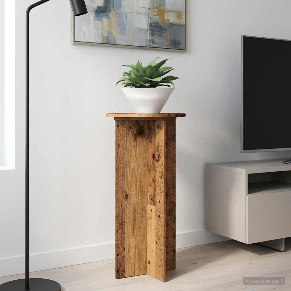 vidaXL Växtställ 2 pcs Gammalt trä 40 x 40 x 80 cm Konstruerat trä