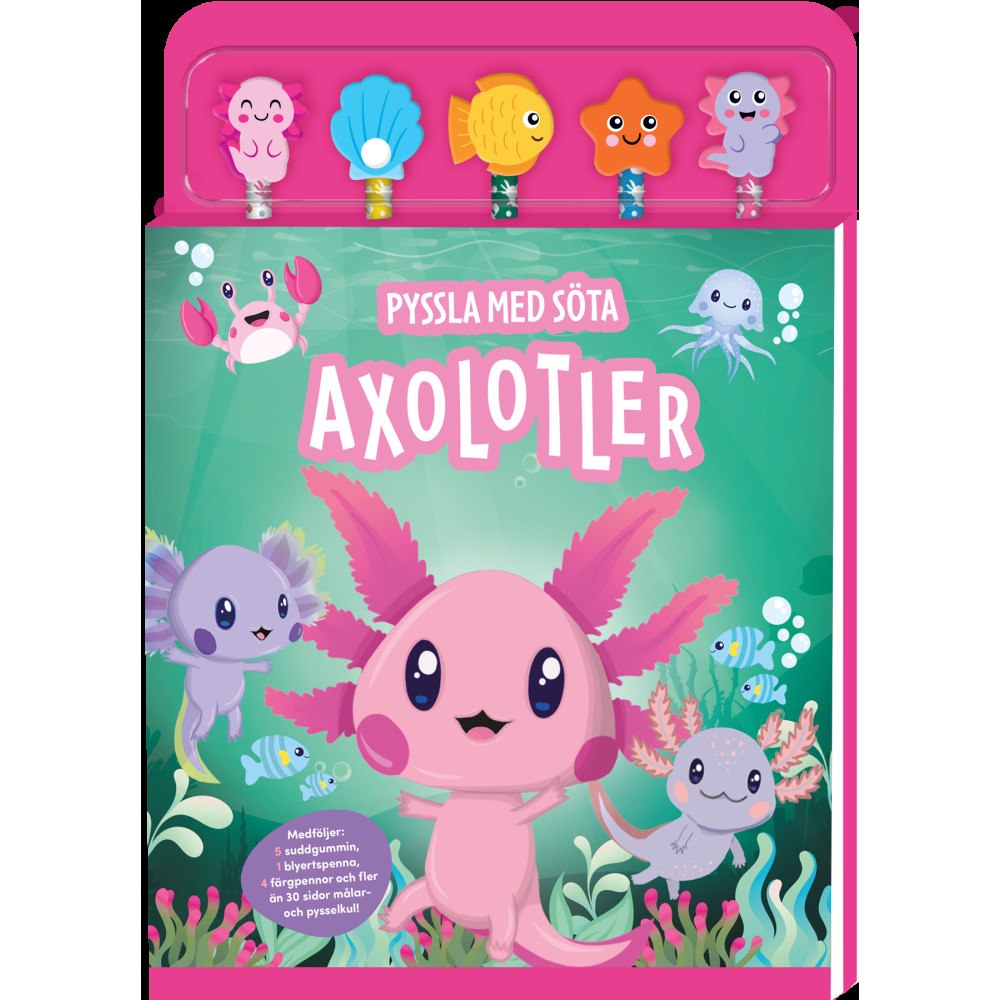 Tukan Förlag Pyssla med söta axolotler (bok)