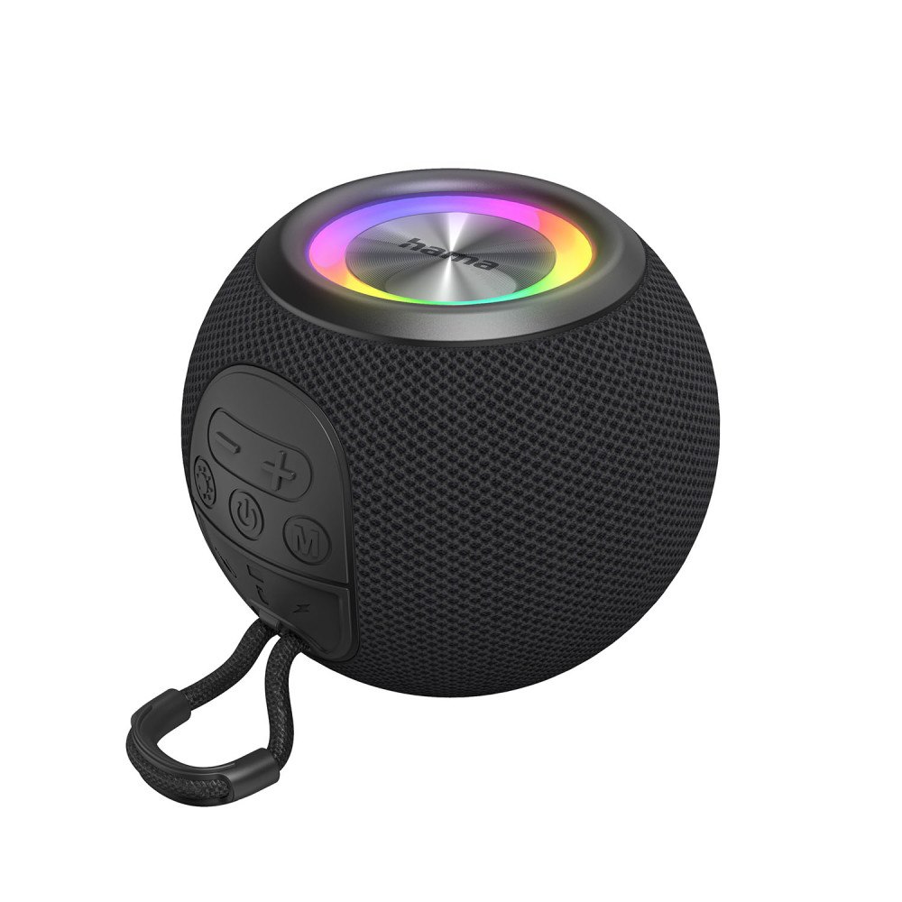 Hama Hama Speaker BallShape Wireless LED Black