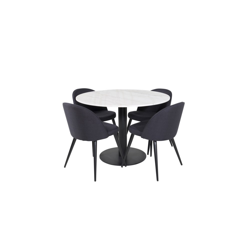 Venture Home Estelle Matbord med Velvet Stolarna