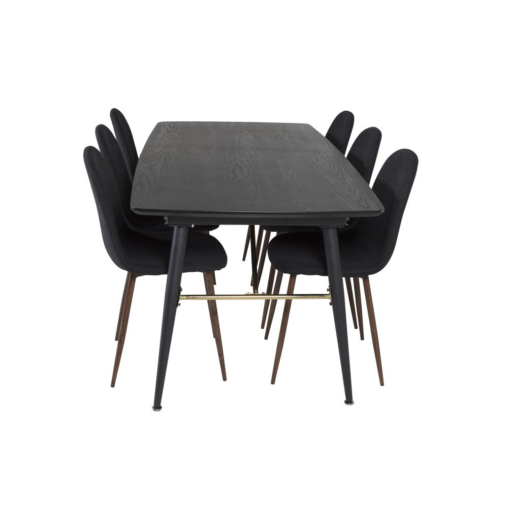 Venture Home Gold Matbord med Polar Stolarna