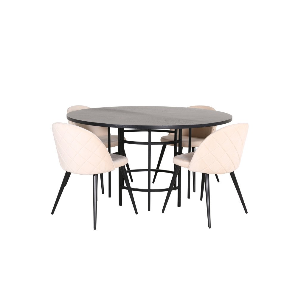 Venture Home Copenhagen Matbord med Velvet Stolarna