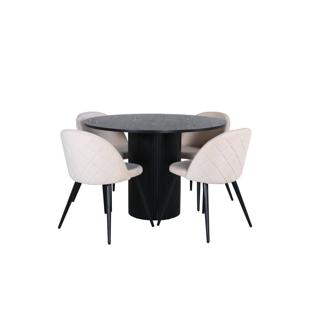 Venture Home Bianca Matbord med Velvet Stolarna