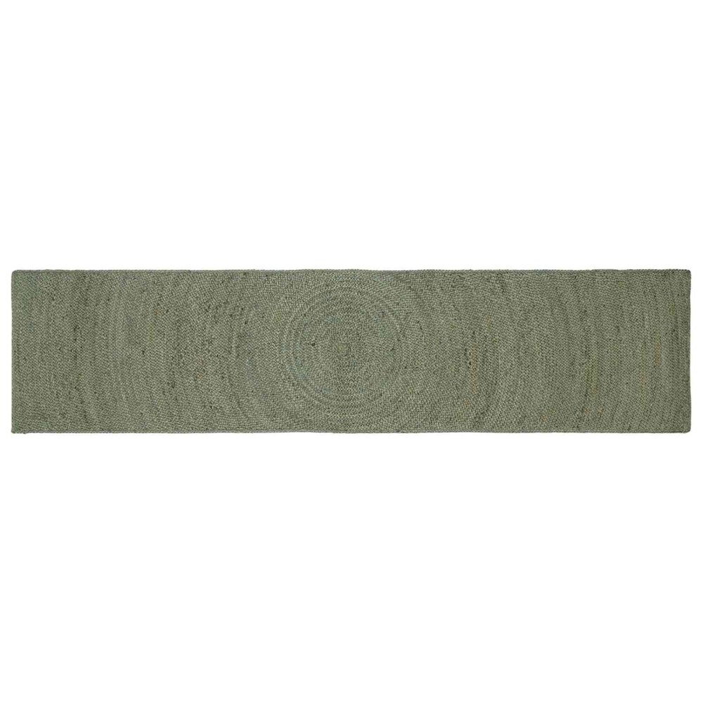 vidaXL Områdesmattor Olivgrön 60 x 200 cm Jute