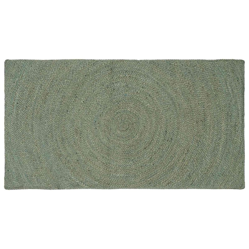vidaXL Områdesmattor Olivgrön 80 x 150 cm Jute