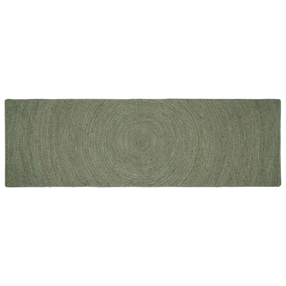 vidaXL Områdesmattor Olivgrön 80 x 300 cm Jute