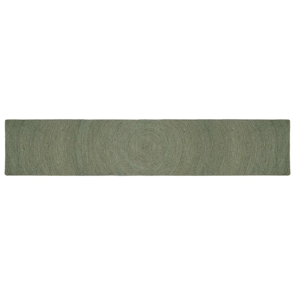 vidaXL Områdesmattor Olivgrön 80 x 400 cm Jute