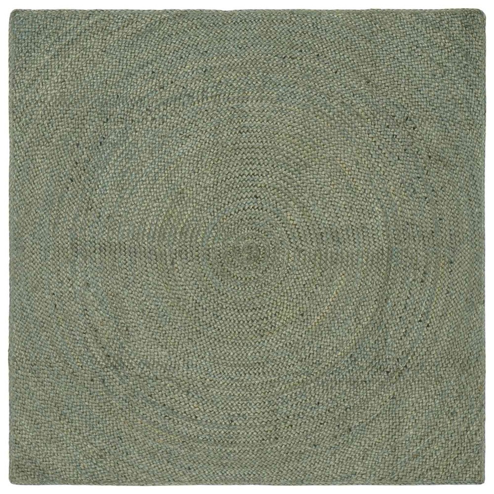 vidaXL Områdesmattor Olivgrön 120 x 120 cm Jute