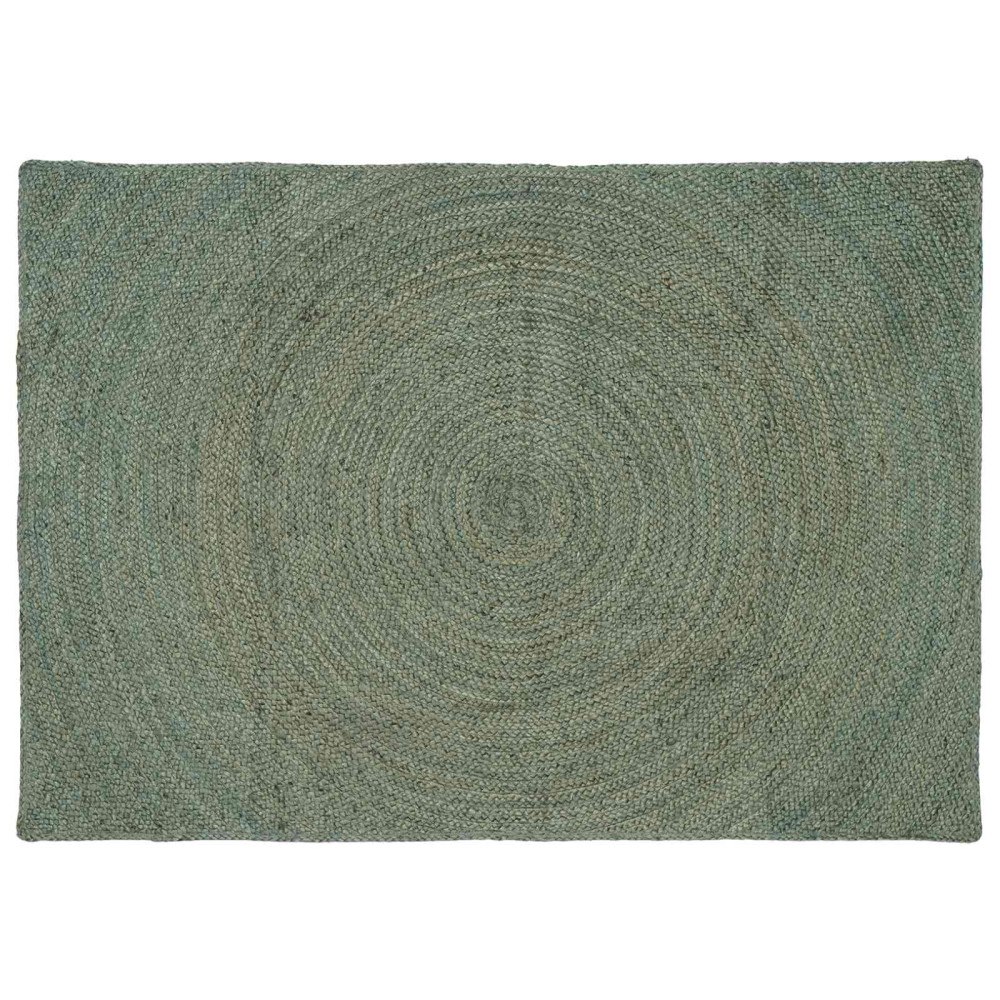 vidaXL Områdesmattor Olivgrön 120 x 170 cm Jute