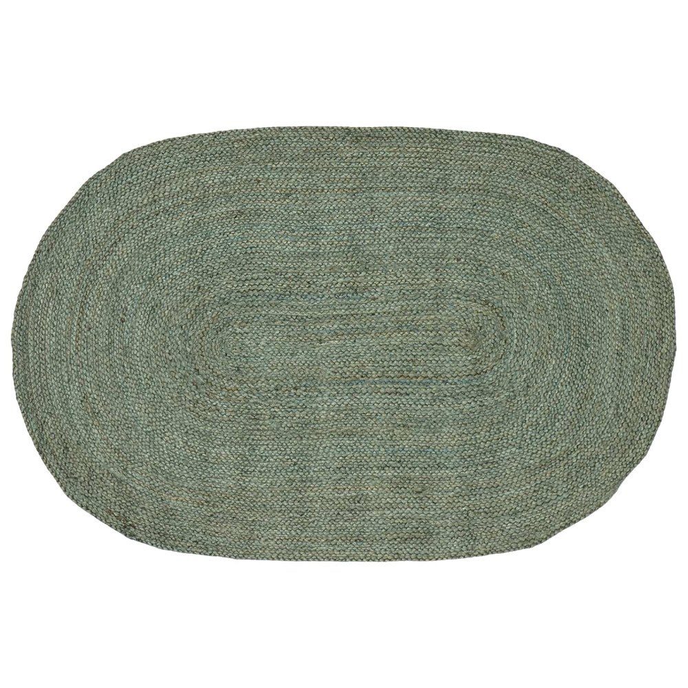vidaXL Områdesmattor Olivgrön 122 x 183 cm Jute
