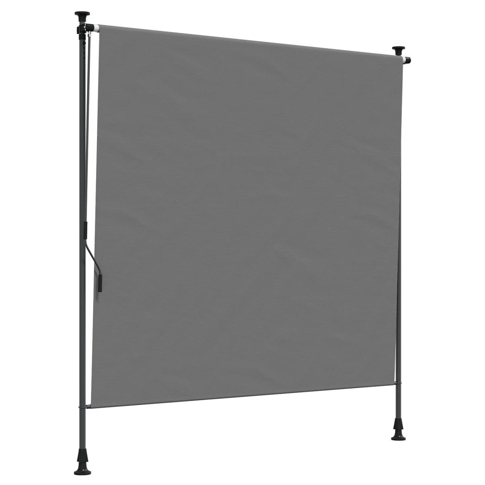 vidaXL Utomhus rullgardin Ljusgrå 150 x 270 cm