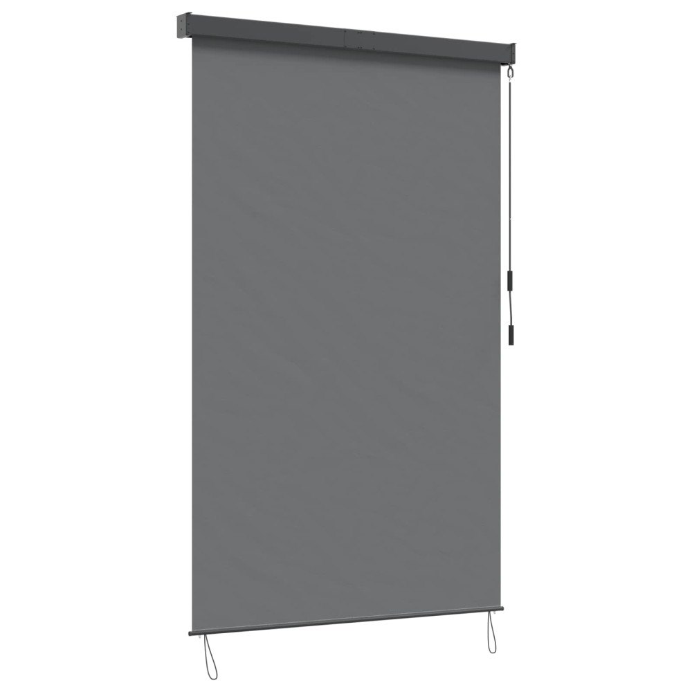 vidaXL Rullgardin Ljusgrå 80 x 250 cm Tyg och Aluminium