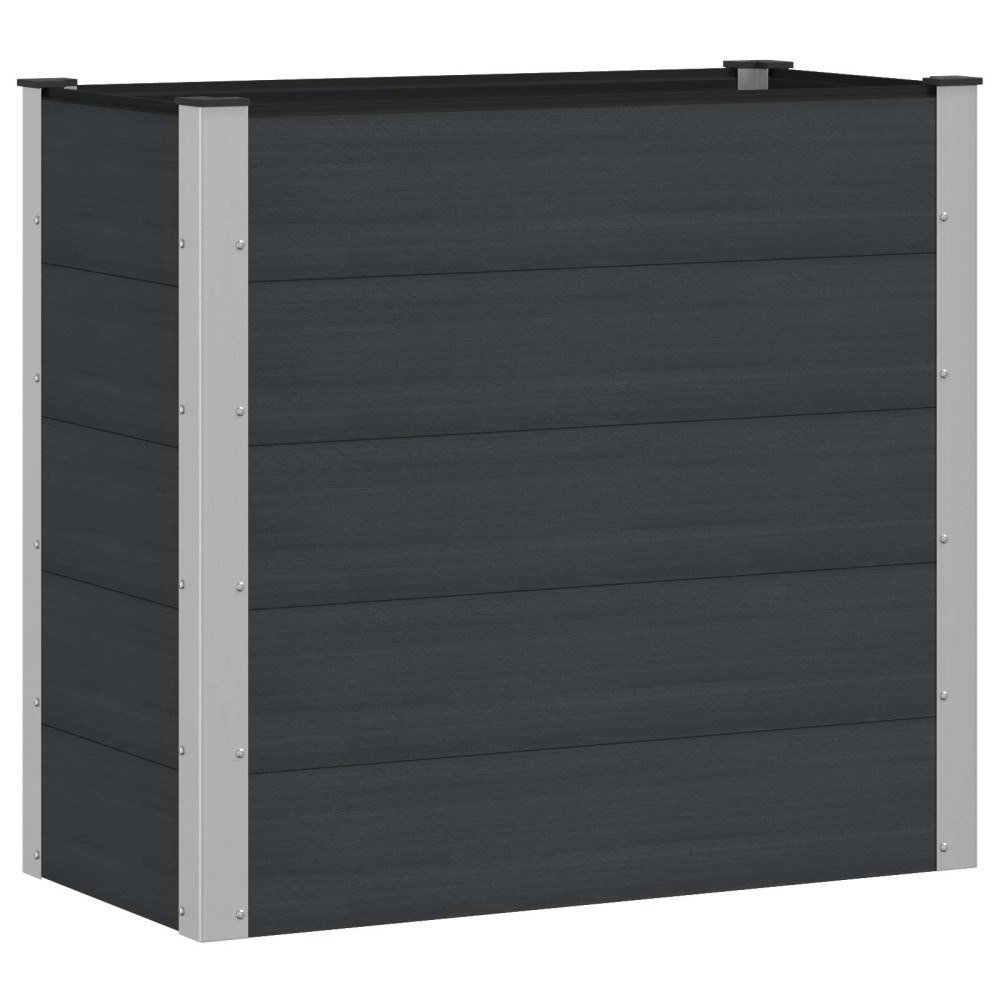 vidaXL Upphöjd odlingslåda Svart 100 x 50 x 91 cm