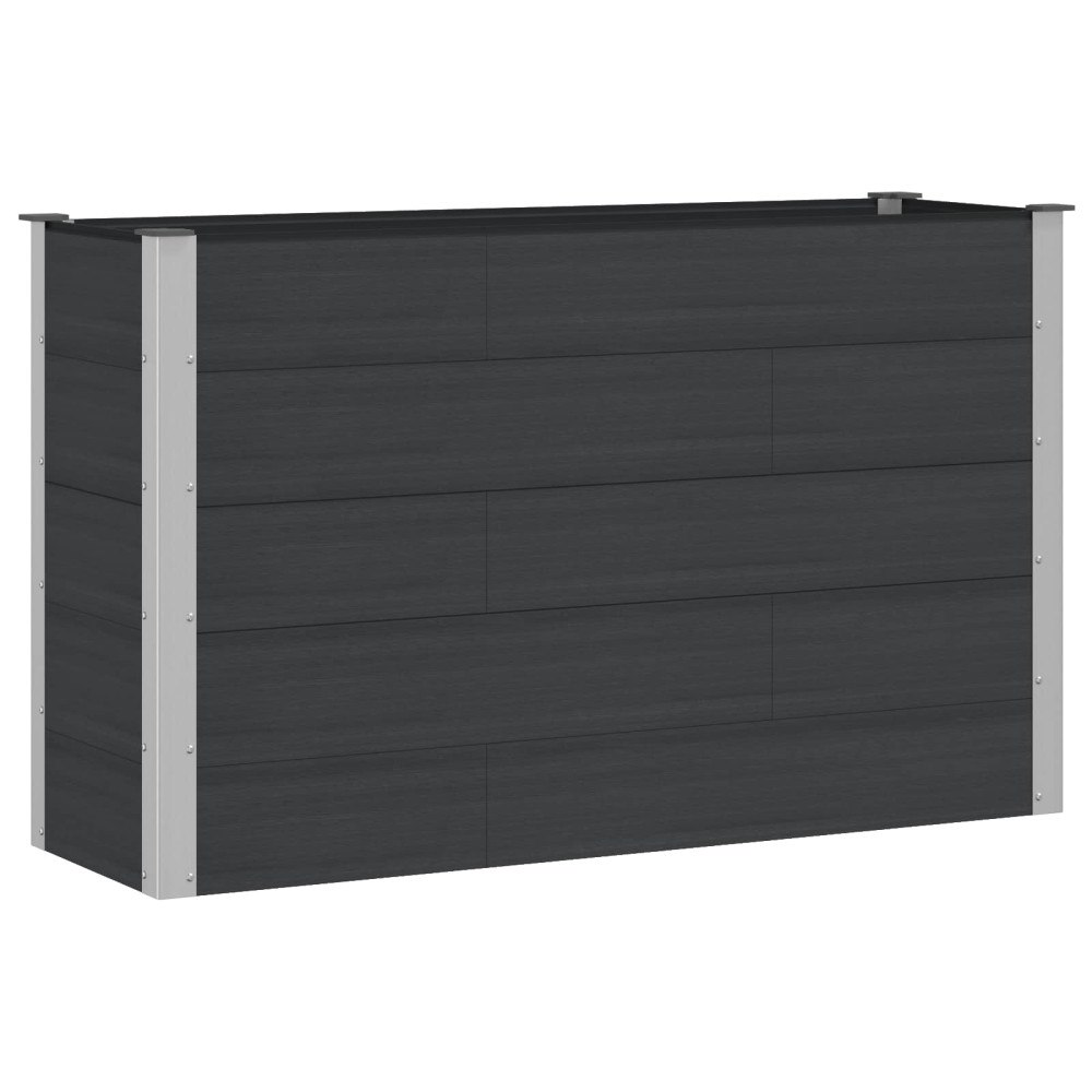 vidaXL Upphöjd odlingslåda Svart 150 x 50 x 91 cm