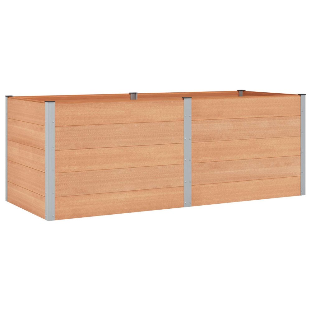 vidaXL Upphöjd odlingslåda Brun 250 x 100 x 91 cm