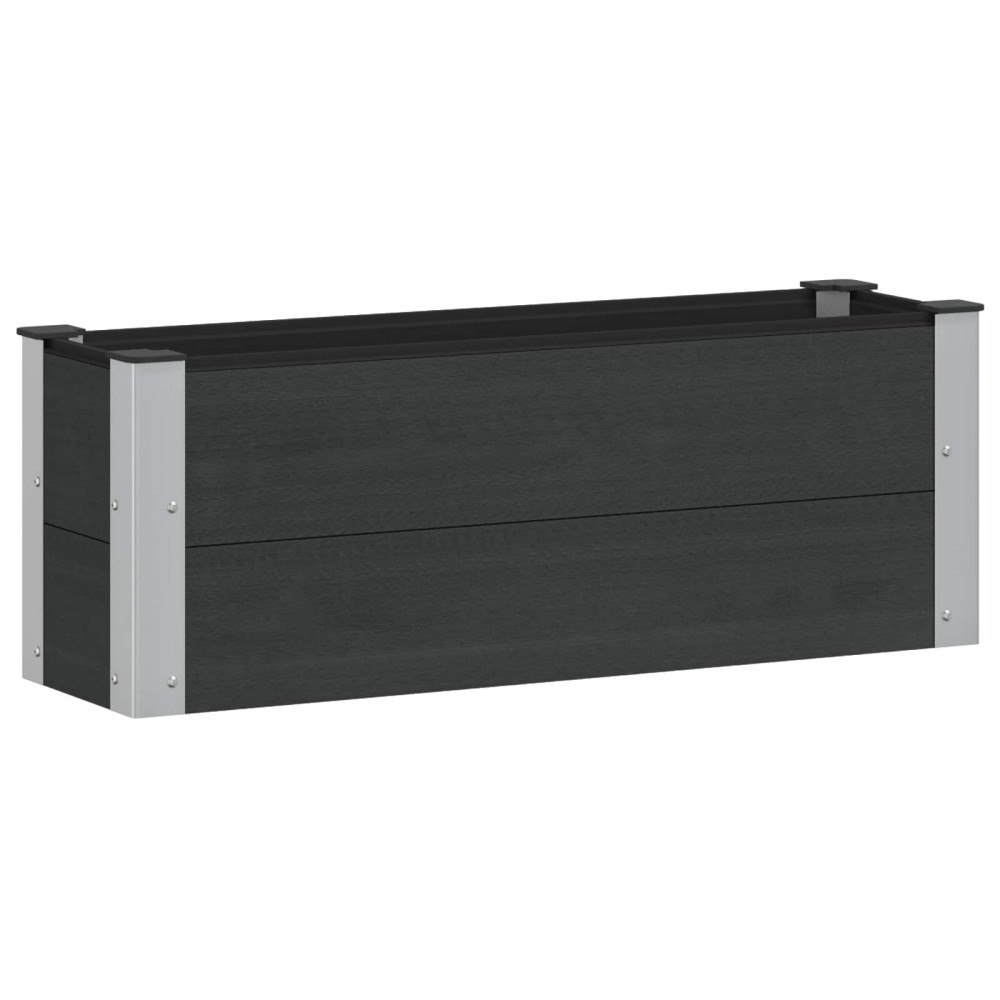 vidaXL Upphöjd odlingslåda Svart 100 x 30 x 36 cm