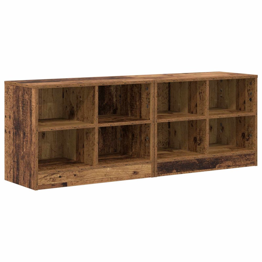 vidaXL Sängskåp 2 pcs Gammalt trä 66 x 33 x 48 cm Konstruerat trä