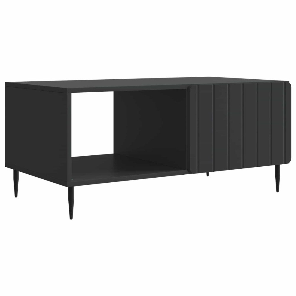 vidaXL Kaffeebord Svart 90 x 50 x 40 cm Konstruerat trä