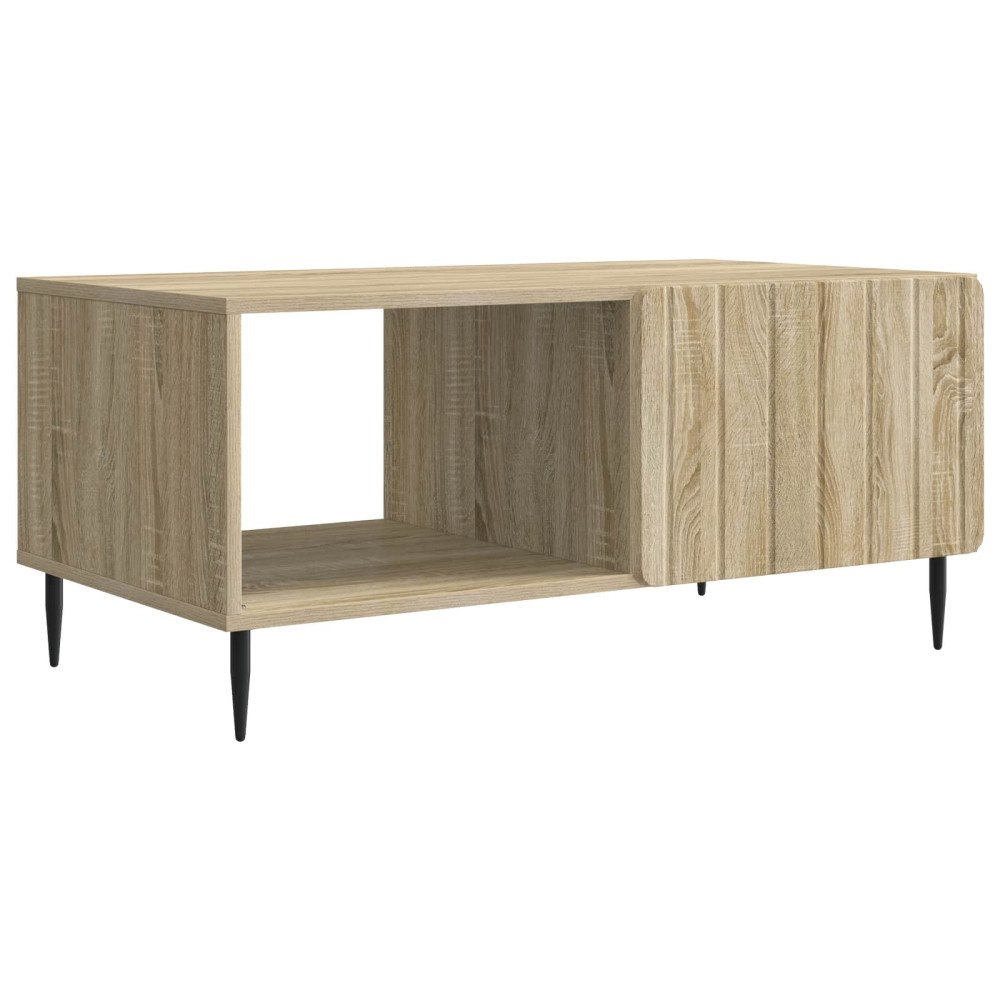 vidaXL Kaffeebord Sonoma-ek 90 x 50 x 40 cm Konstruerat trä