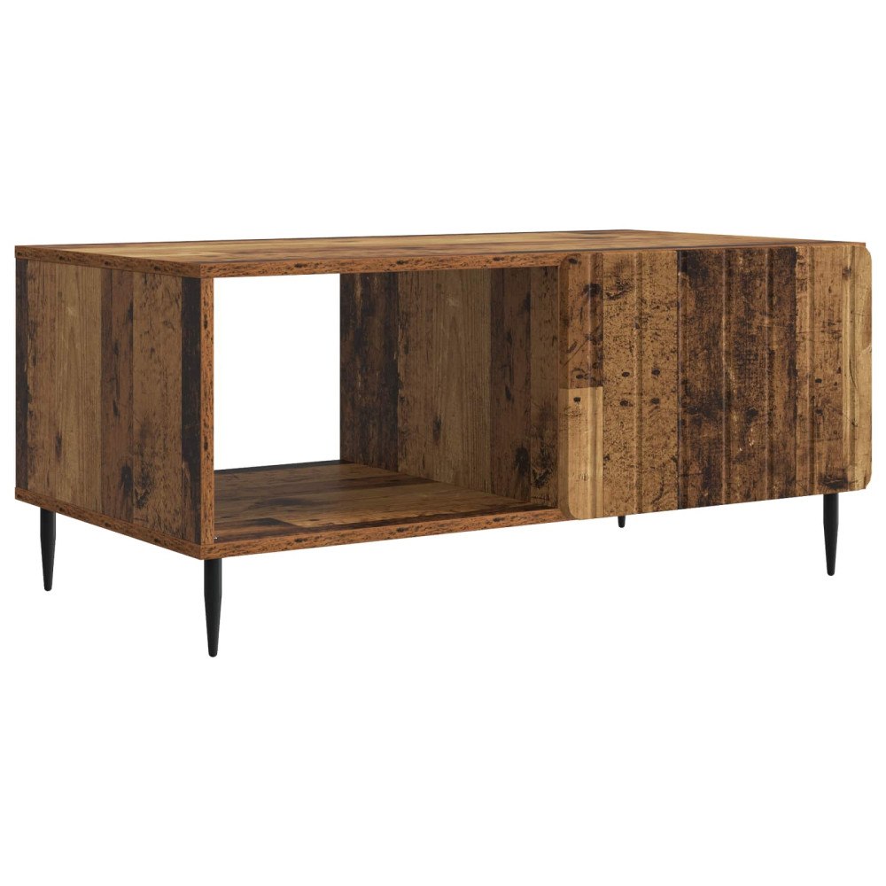 vidaXL Kaffeebord Gammalt trä 90 x 50 x 40 cm Konstruerat trä