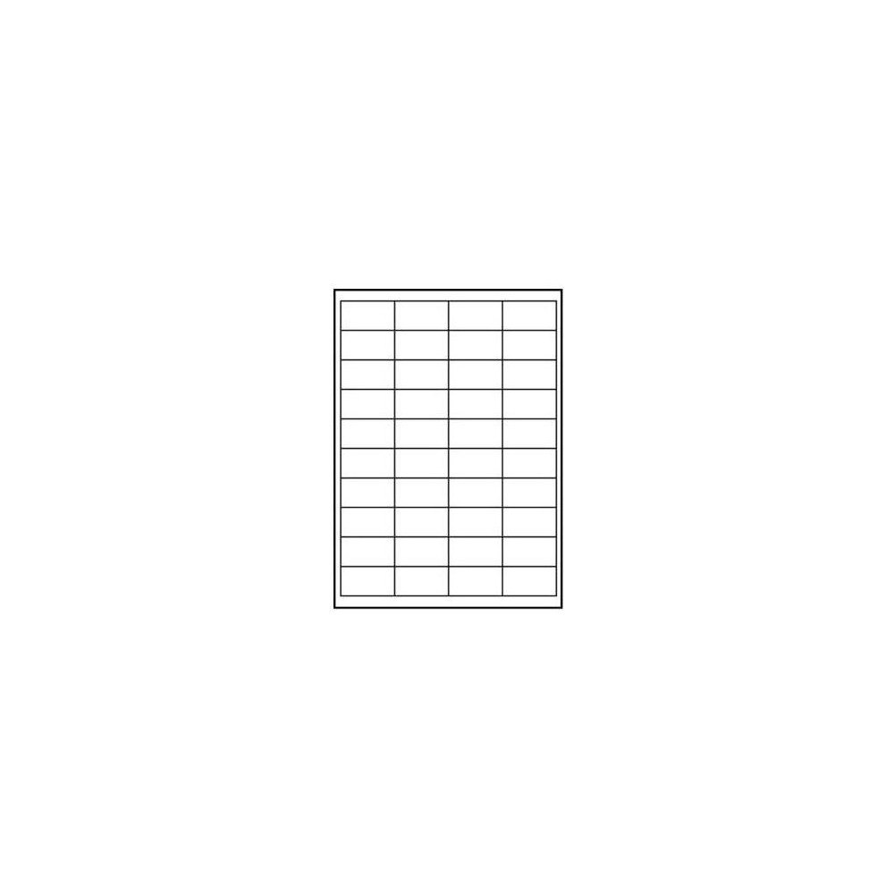 Logo Etikett/Logo 48,5 mm x 25,4 mm, A4, matt, vit, 44 etiketter,...
