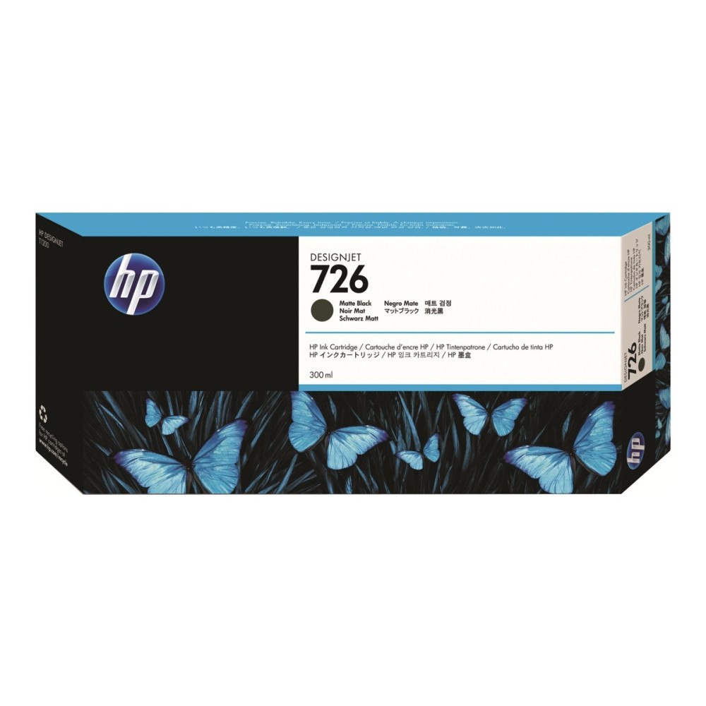 HP HP 726 - mattsvart - original - DesignJet - bläckpatron