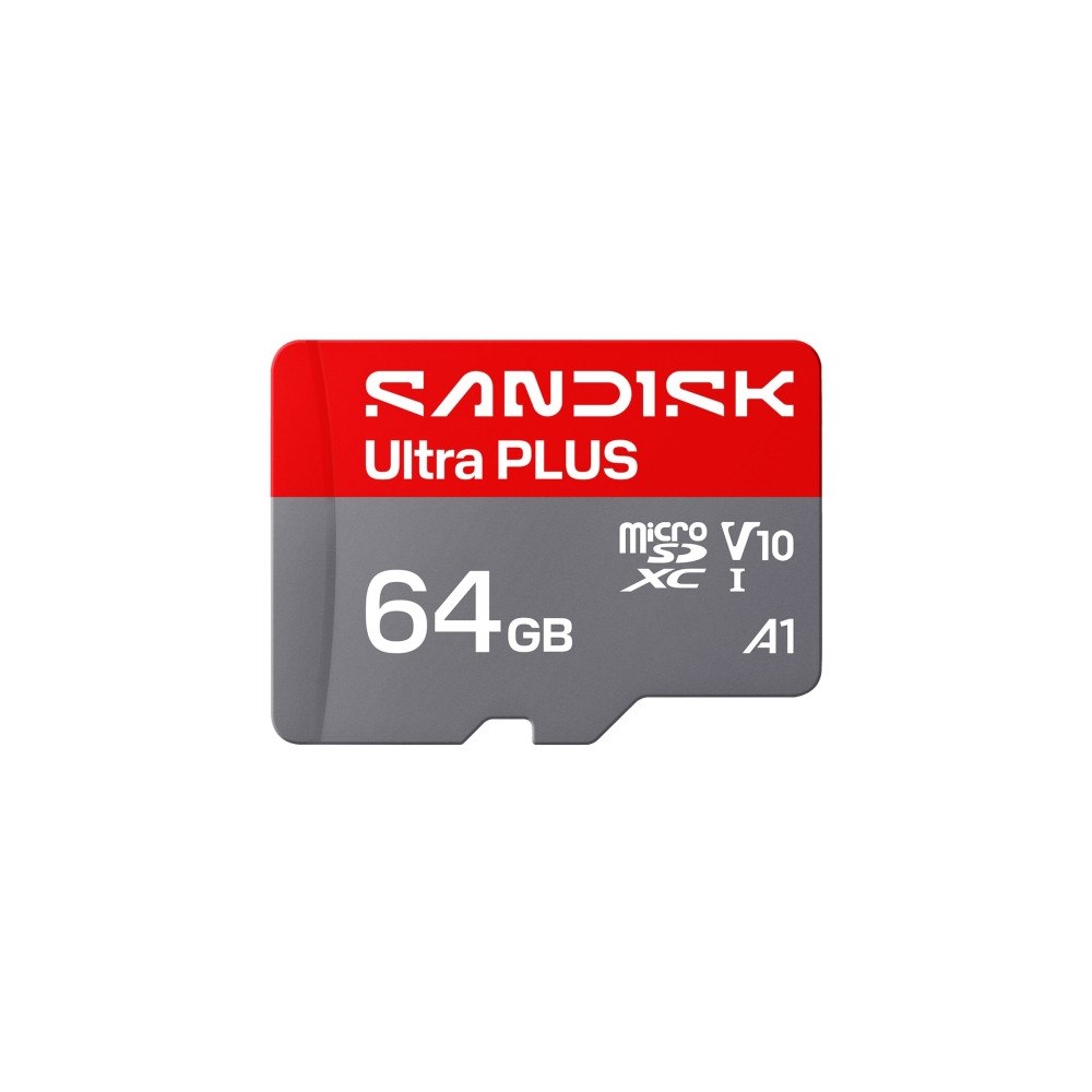 SANDISK SanDisk Ultra PLUS - flash-minneskort - 64 GB - mikroSDXC UHS-I