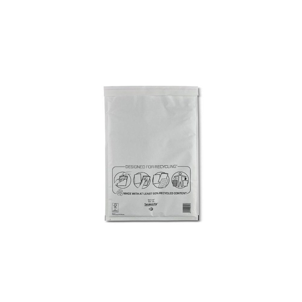 Sealed Air Bubbelpåse J/6 300x440mm vit 100/fp