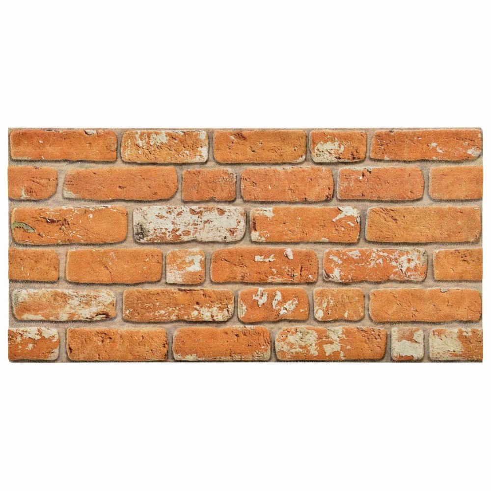vidaXL Väggpaneler 10 pcs Tegel 100 x 50 cm EPS Skum