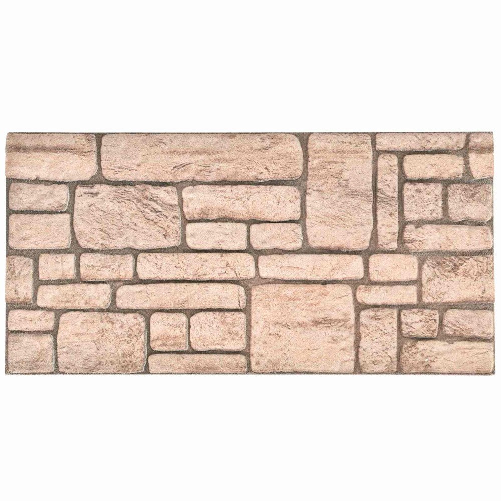 vidaXL Väggpaneler 10 pcs Beige 100 x 50 cm EPS Skum