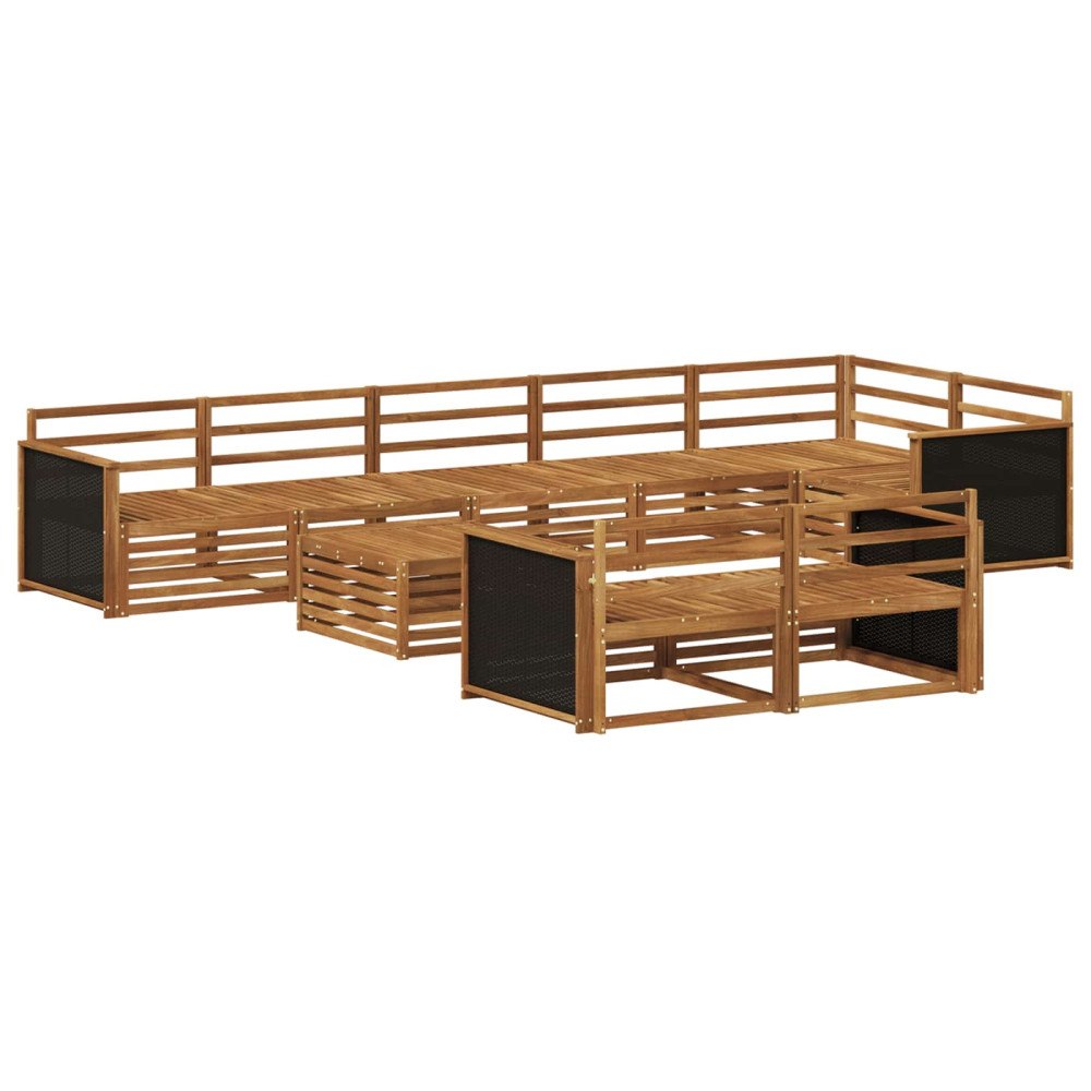 vidaXL Utomhussoffset 9 pcs