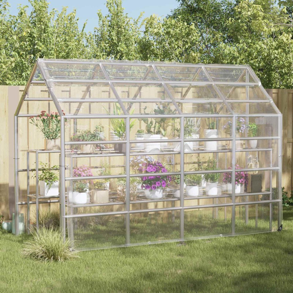 vidaXL Växtskydd Transparent 5 × 3,5 m PVC
