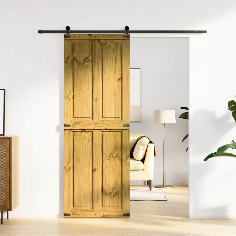 vidaXL Ladugårdsdörr Corona HonungsBrun 70 x 210 cm Massiv furu