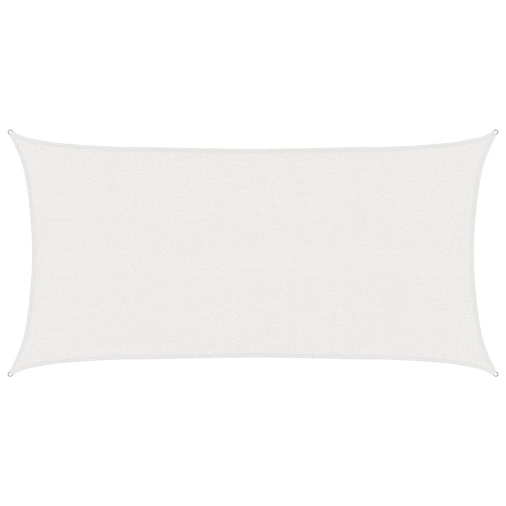 vidaXL Solsätt segel Vit 2,5 x 6 m HDPE