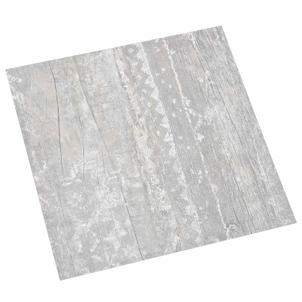 vidaXL Självhäftande golvplankor 30,5 x 30,5 cm 20 pcs PVC Grå