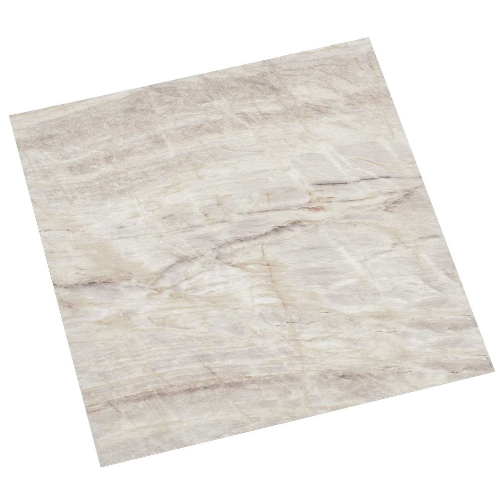 vidaXL Självhäftande golvplankor 30,5 x 30,5 cm 20 pcs PVC Beige