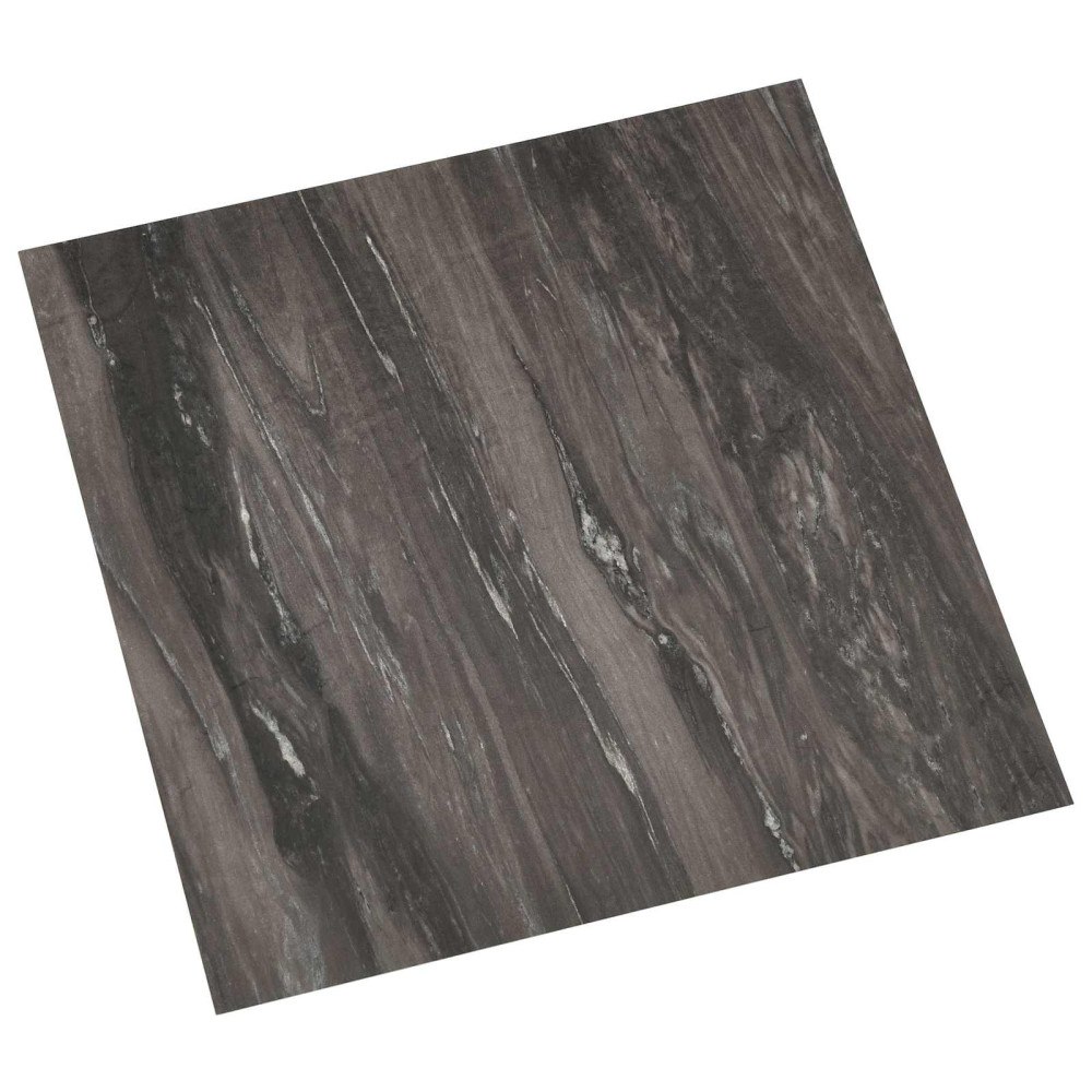 vidaXL Självhäftande golvplankor 30,5 x 30,5 cm 20 pcs PVC Mörkgrå