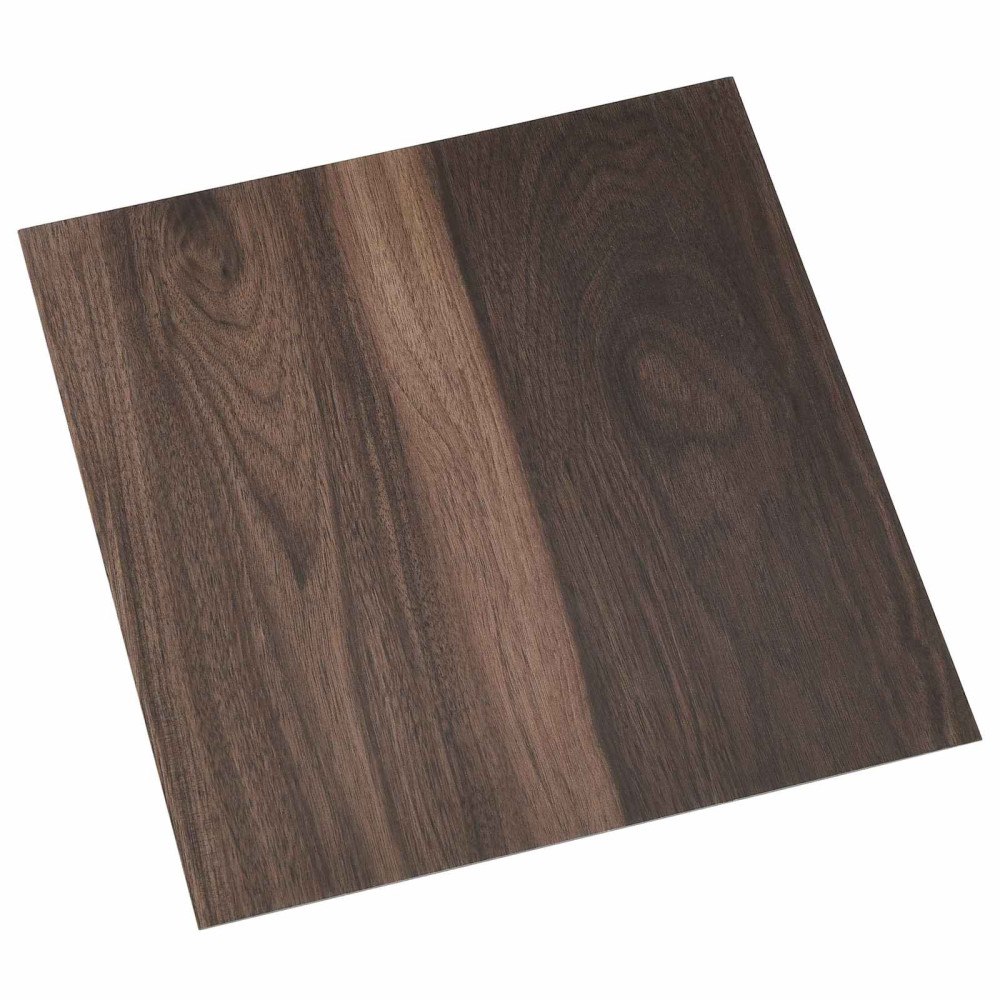 vidaXL Självhäftande golvplankor 30,5 x 30,5 cm 20 pcs PVC Mörkbrun