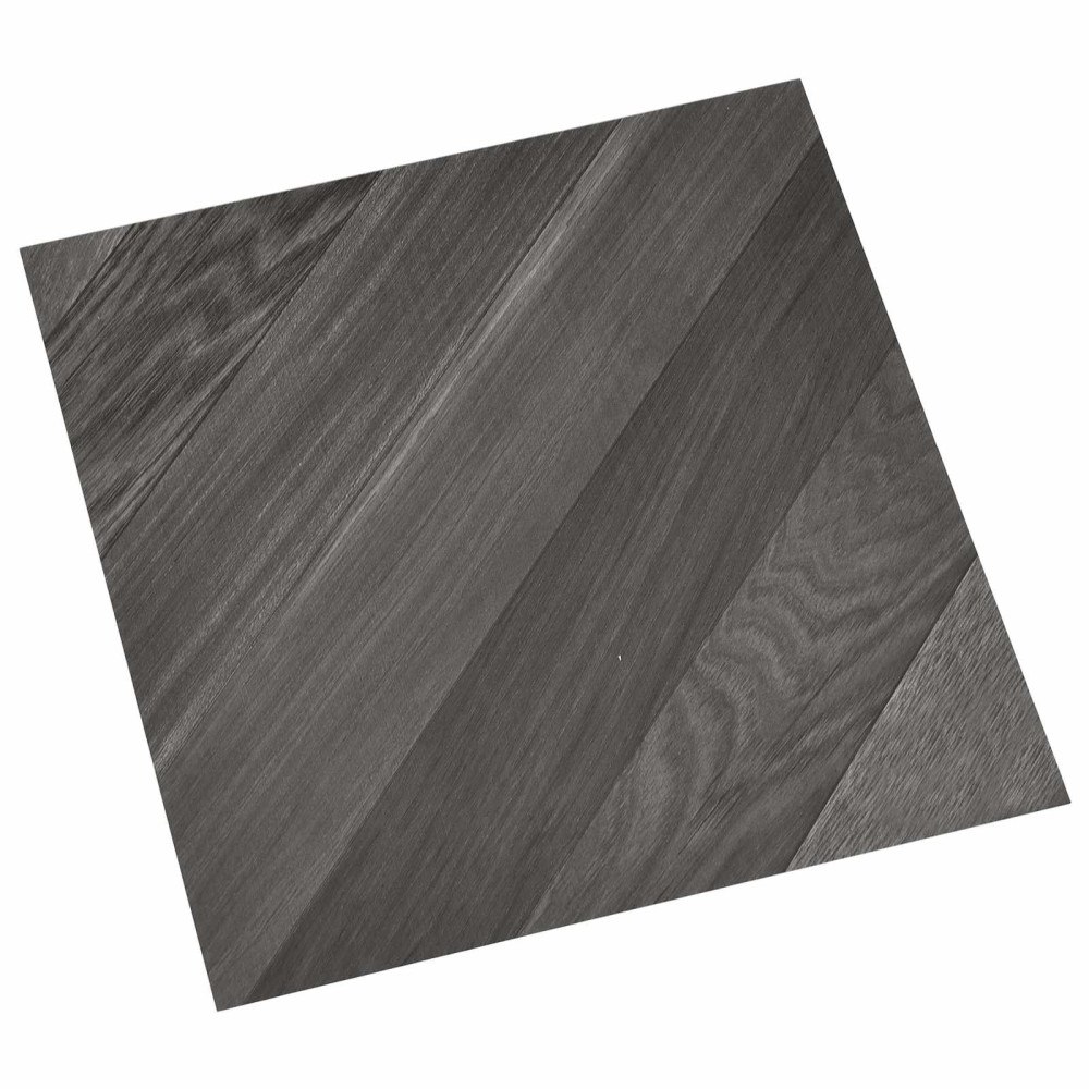 vidaXL Självhäftande golvplankor 30,5 x 30,5 cm 20 pcs PVC Randig grå