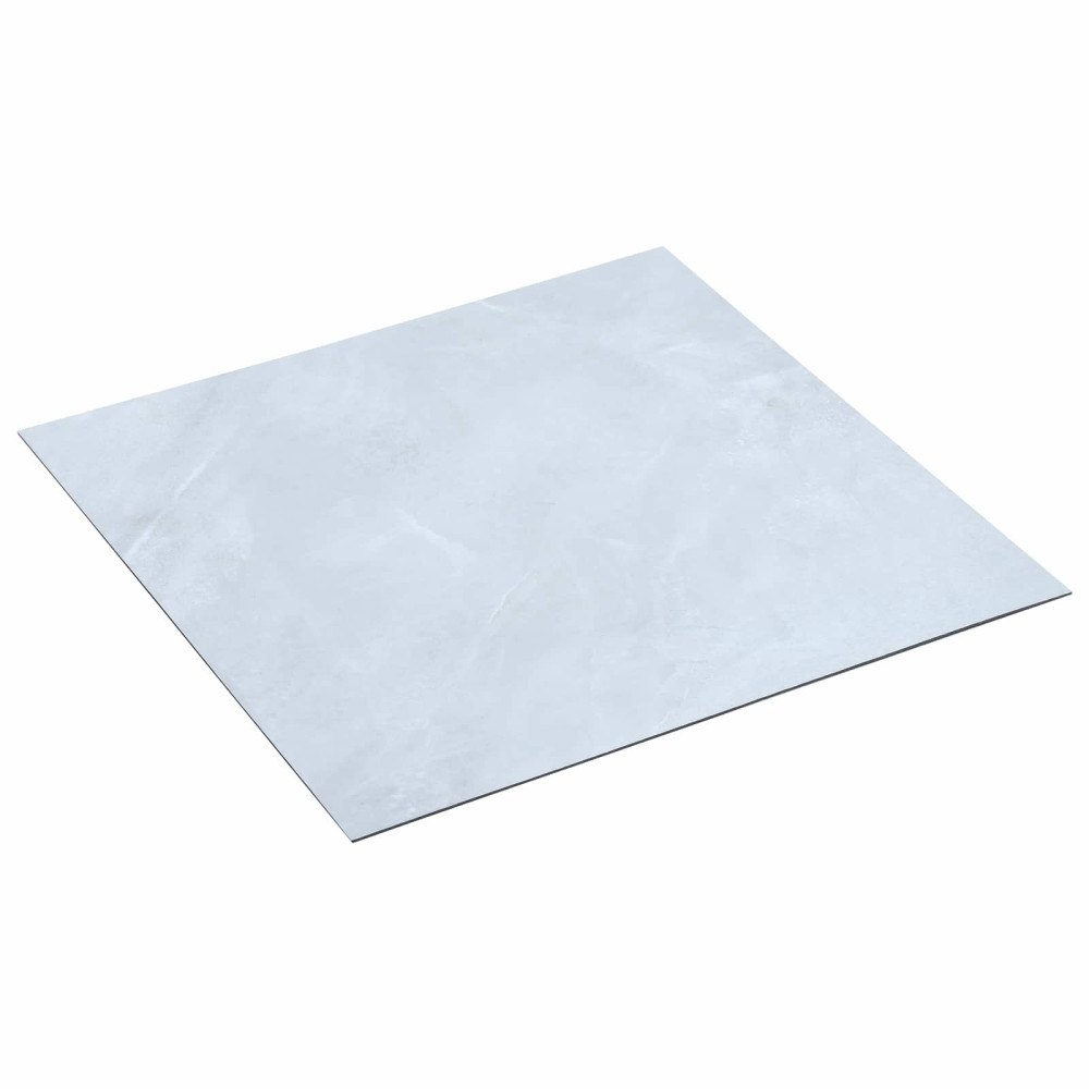 vidaXL Självhäftande golvplankor 30,5 x 30,5 cm 20 pcs PVC Vit marmor