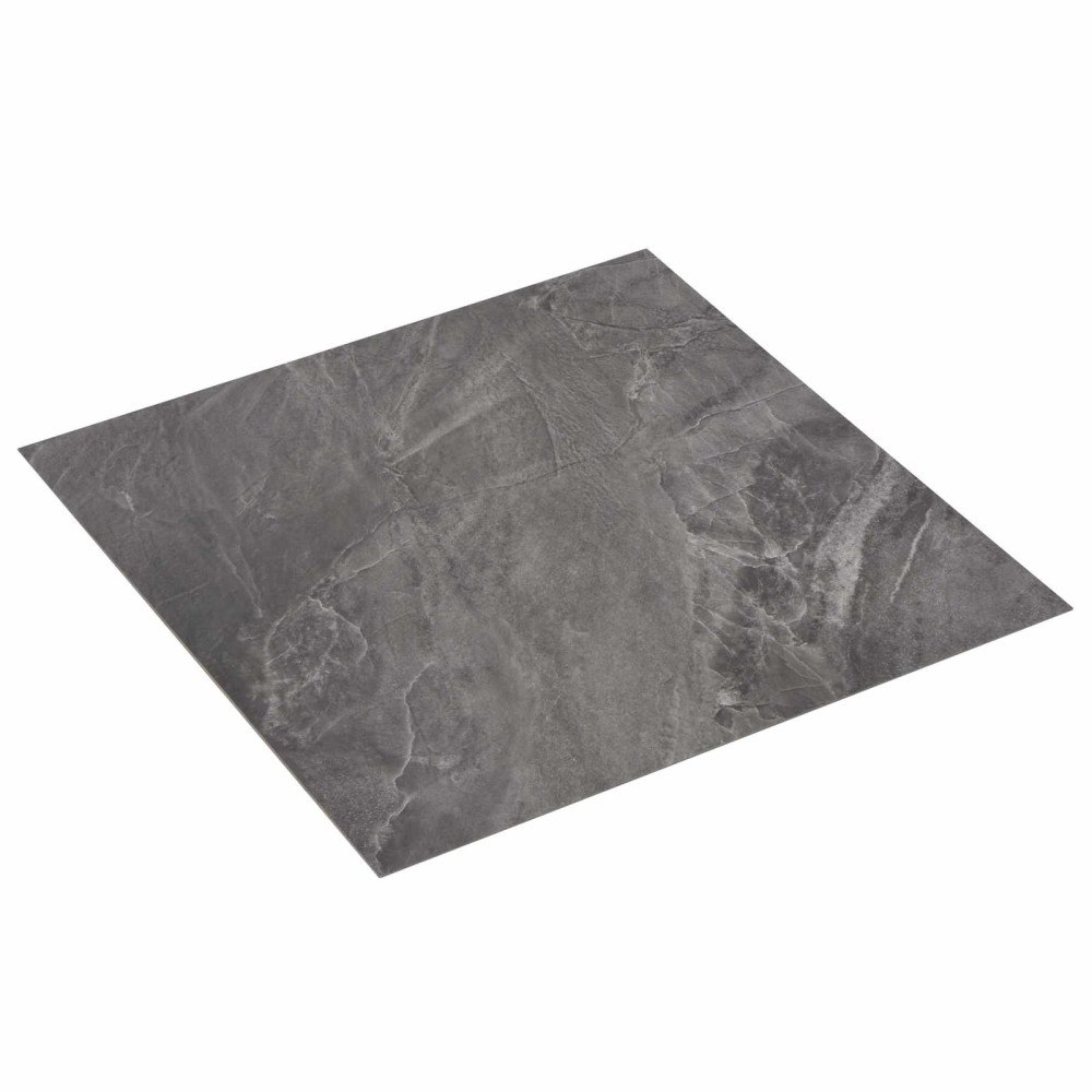 vidaXL Självhäftande golvplankor 30,5 x 30,5 cm 20 pcs PVC Svart