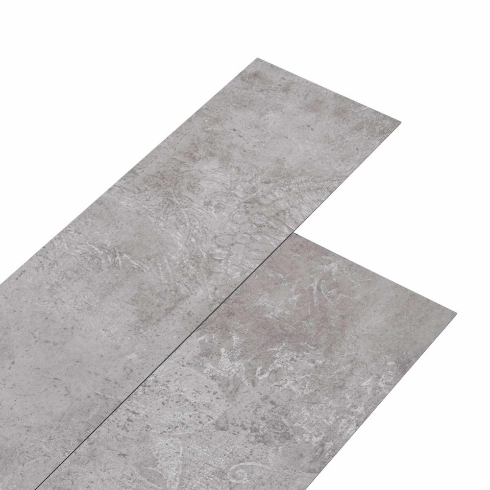 vidaXL Självklistrande PVC-golvplankor 30,5 x 61 cm 28 pcs PVC Jordgrå