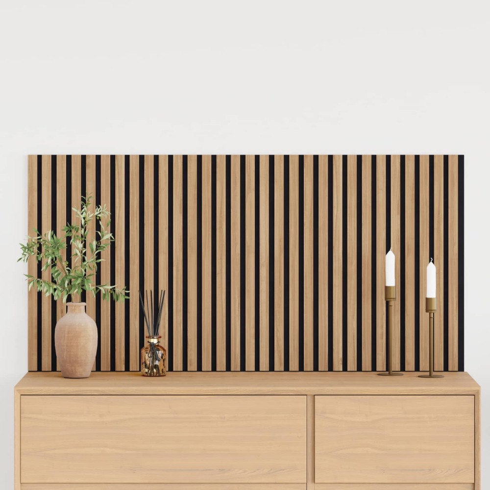 vidaXL Väggpaneler 2 pcs Naturlig 60,5 x 60 cm
