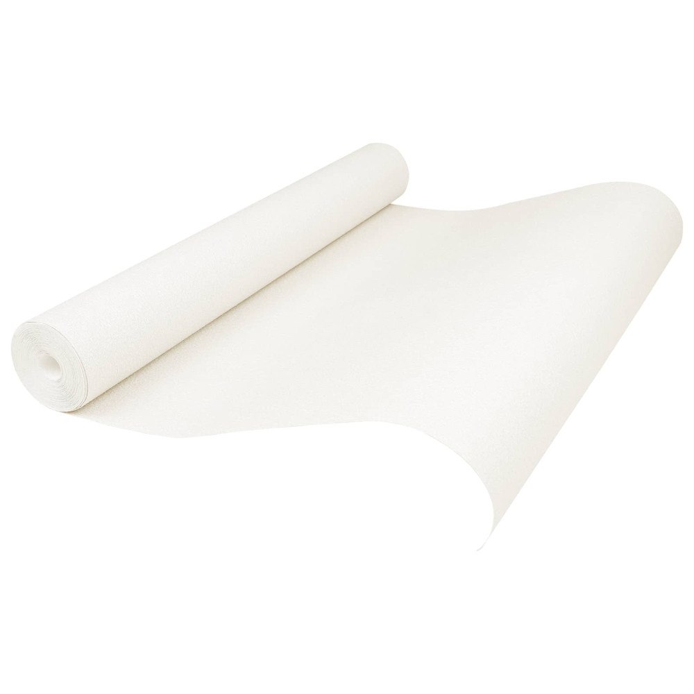 vidaXL 3D Solid Tapet Randig Gräddvit 10 x 0,53 m Non-woven tyg