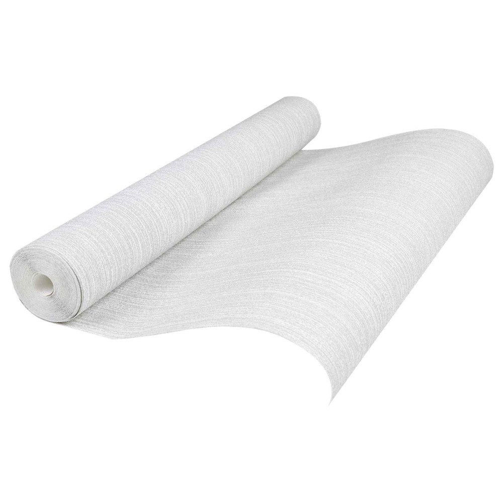 vidaXL 3D Solid Tapet Randig Ljusgrå 10 x 0,53 m Non-woven tyg