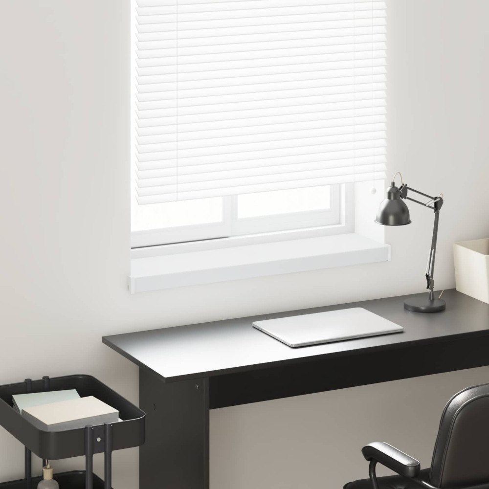 vidaXL Fönsterbräda Vit 100 x 25 x 4,5 cm PVC
