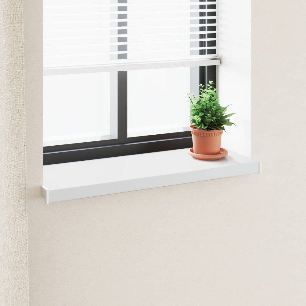 vidaXL Fönsterbräda Vit 80 x 35 x 4,5 cm PVC