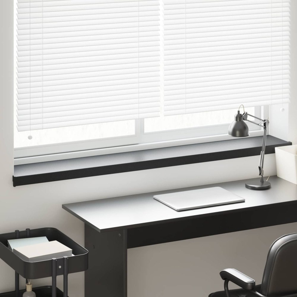 vidaXL Fönsterbräda Svart med träådring 140 x 20 x 4,5 cm PVC