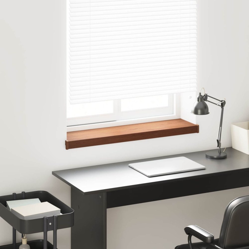 vidaXL Fönsterbräda Brun trä 100 x 20 x 4,5 cm PVC