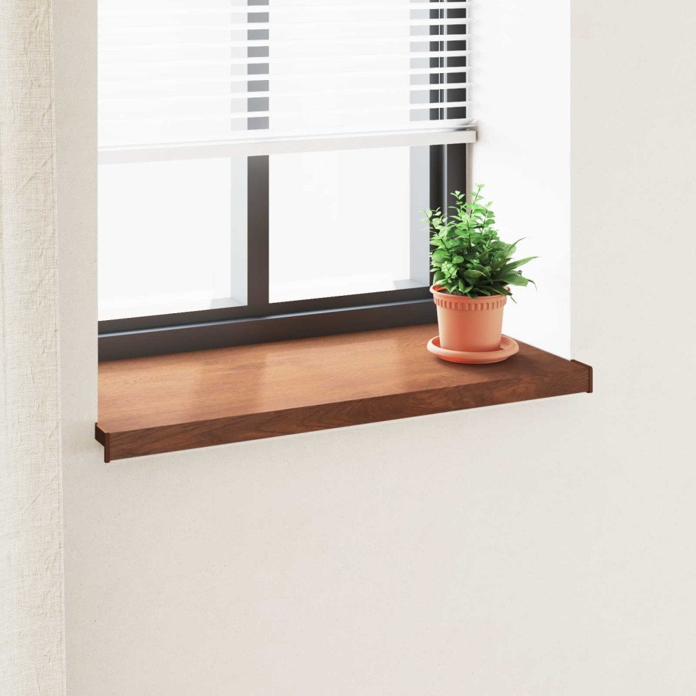 vidaXL Fönsterbräda Brun trä 100 x 40 x 4,5 cm PVC